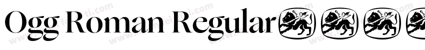 Ogg Roman Regular字体转换